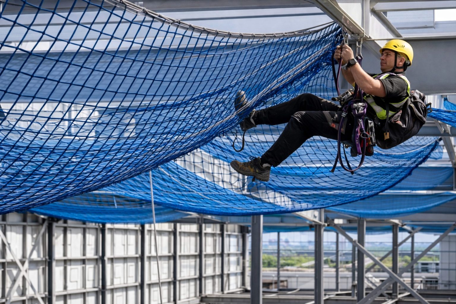 Professional installation team at work