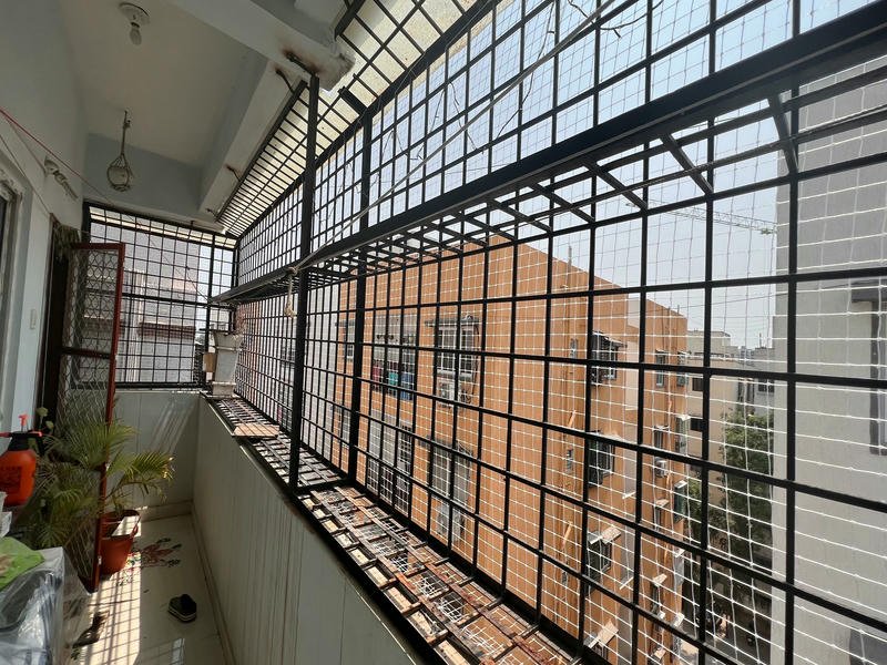 Transparent bird netting